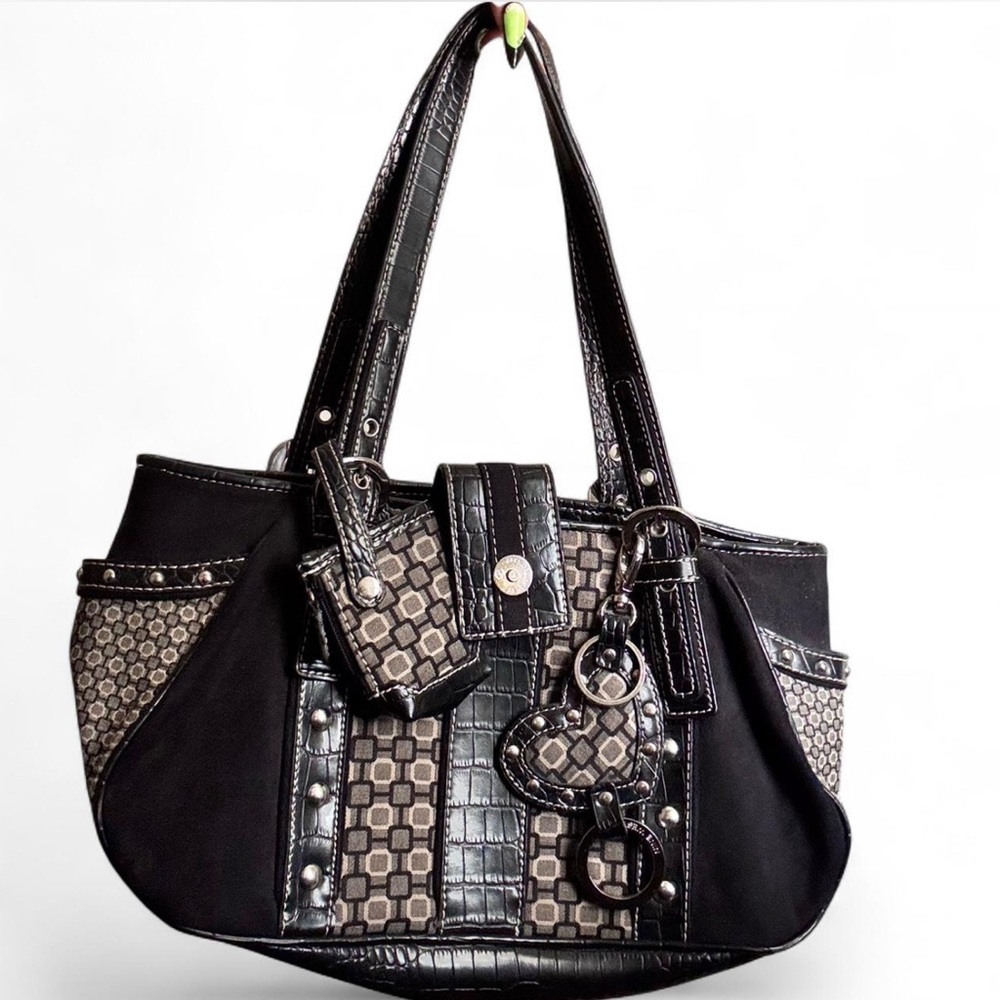 Nine West Black and Brown Shoulder Bag